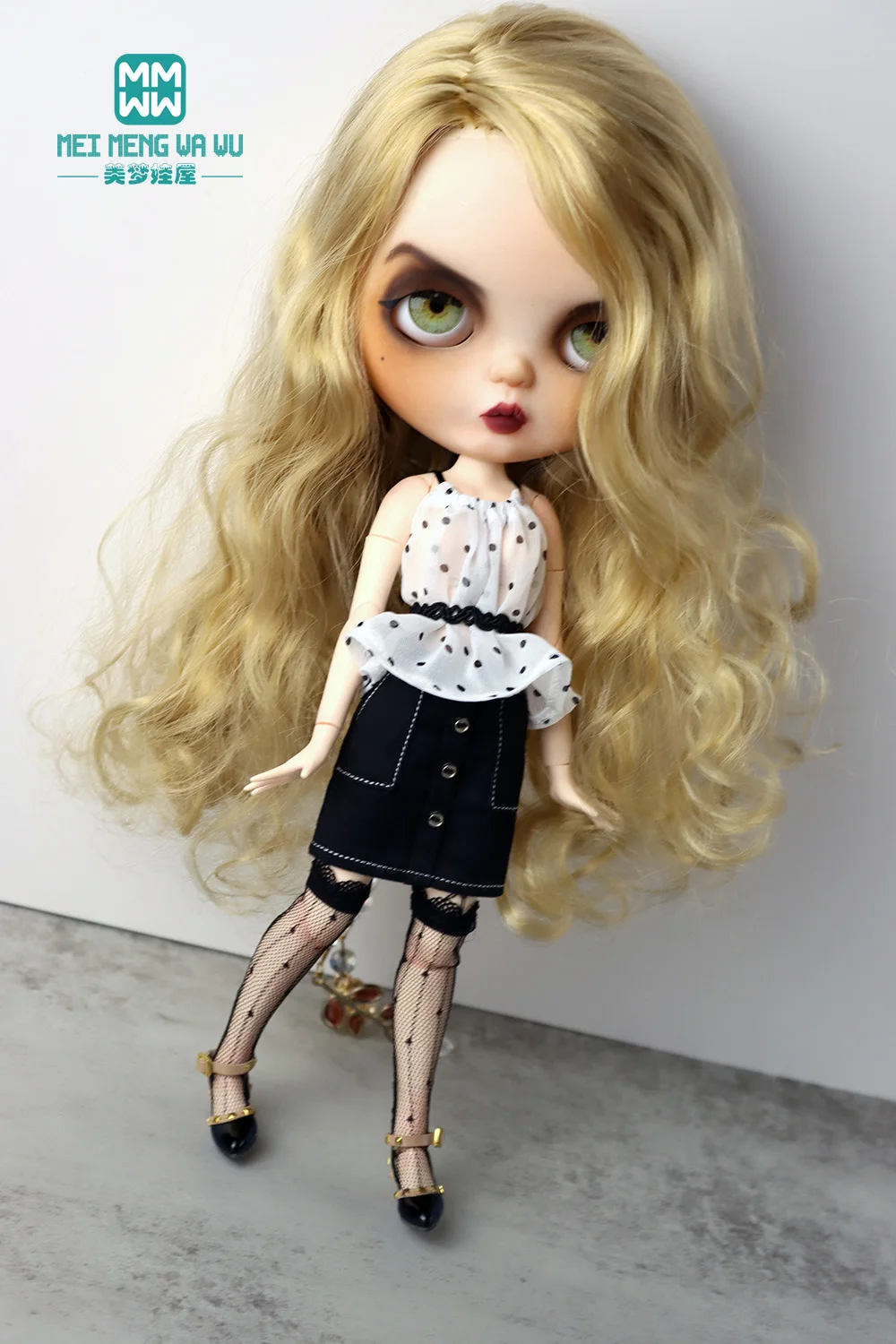 

Fits Blyth Azone OB23 OB24 Doll clothes accessoreis Fashion camisole shirt, short skirt Girl's gift