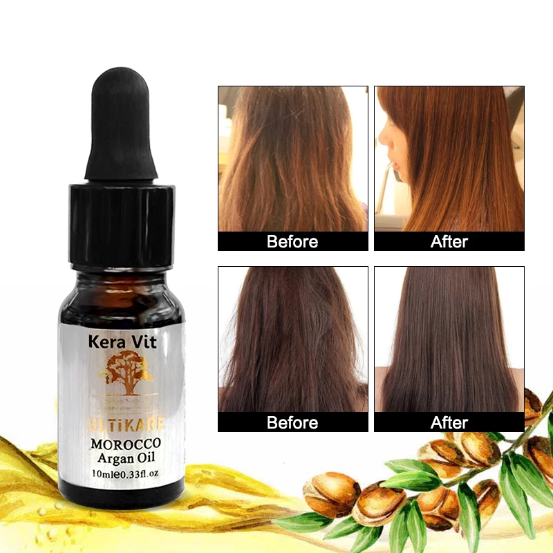 Cheapest Moroccan Argan Oil for Hair Care 2pcs*10ml Hair Oil Treatment for all Hair Types Hair & Scalp Treatment