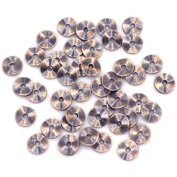 Spacer Beads Wave Round Tortuose Ring Copper Tone For Charm Bracelets Jewelry DIY Findings 9mm