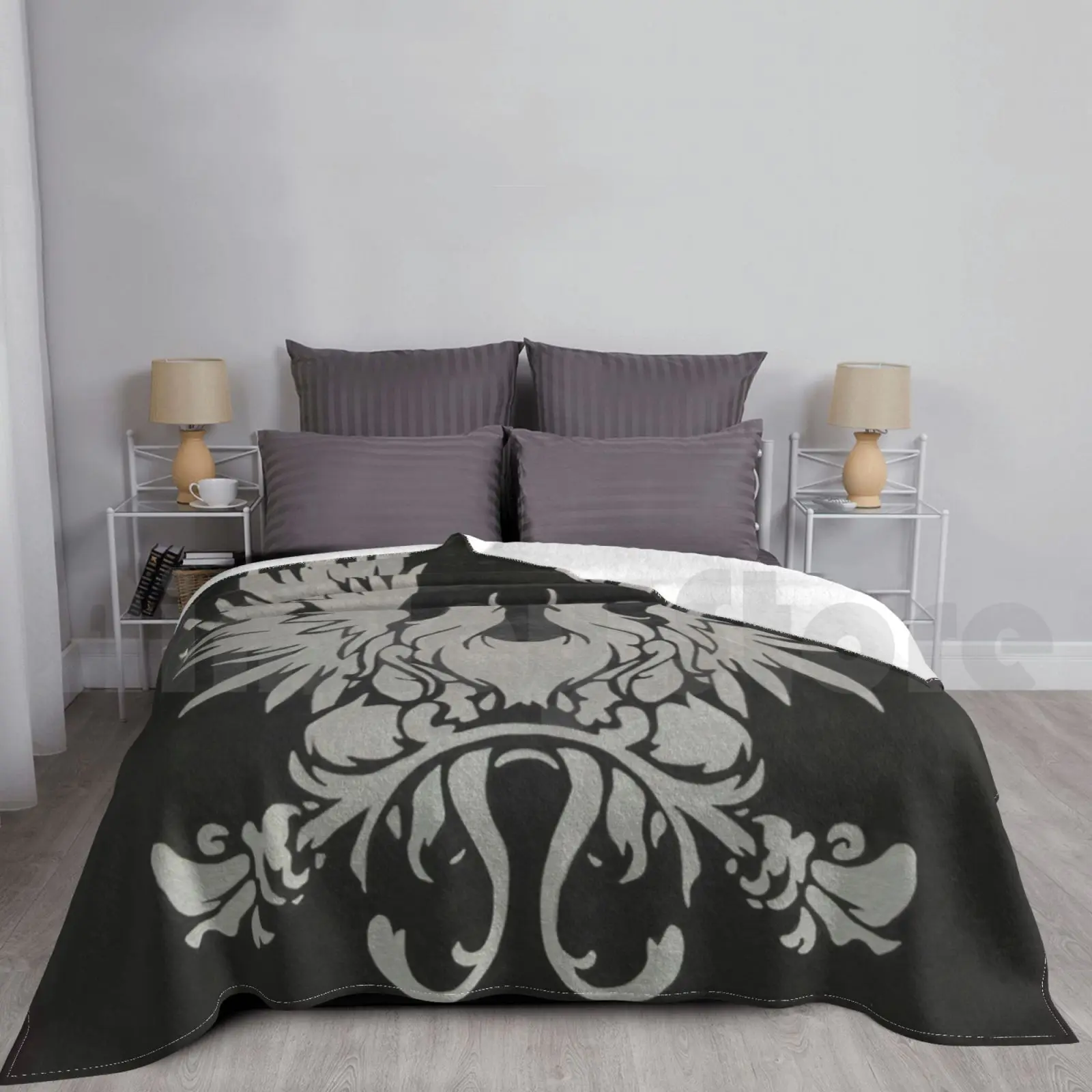 Manta de despertar gris para sofá cama viaje Dragon Age Da Warden Grey Warden