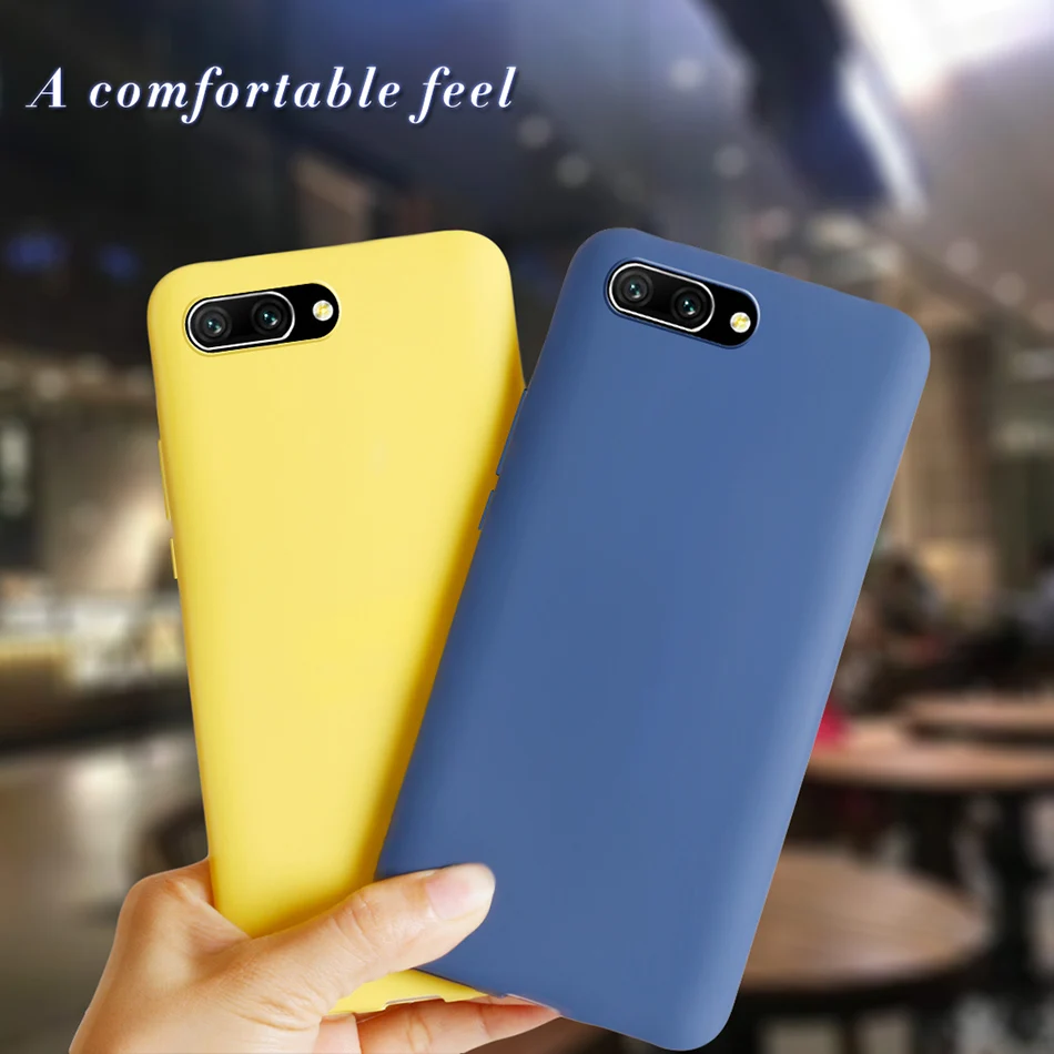 For Huawei Honor 10 honor10 Cases Candy Color Liquid Silicone Phone Case For Honor 10 Honor10 Matte Soft TPU Back Cover 5.84\