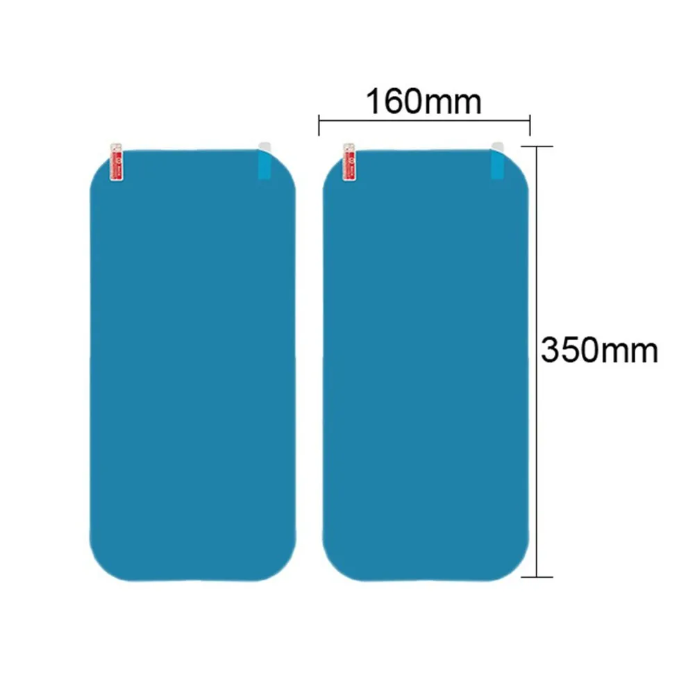 2 шт., противотуманная Защитная пленка для зеркала заднего вида, 35 х16 см
