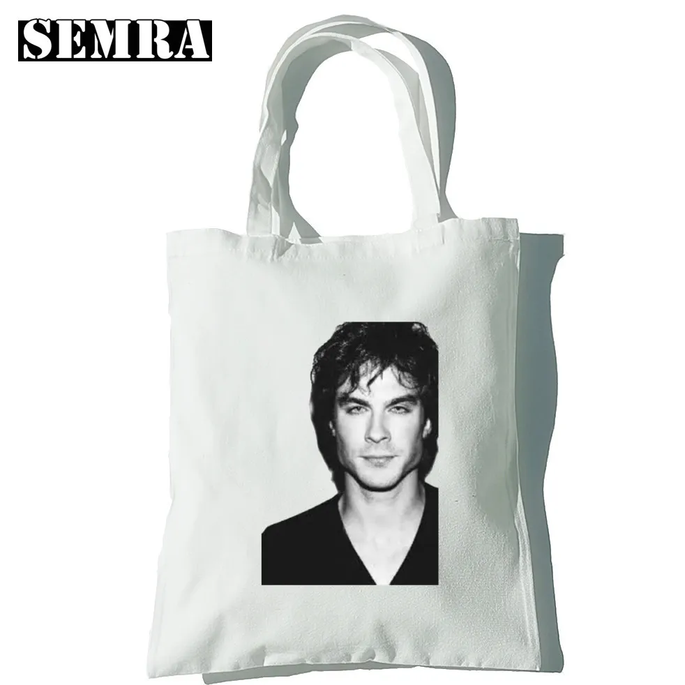 The Vampire Diaries cronache Vampire rica Classic Women Canvas Tote Shopping Bag studentessa grande capacità Ins Sac En Tissu