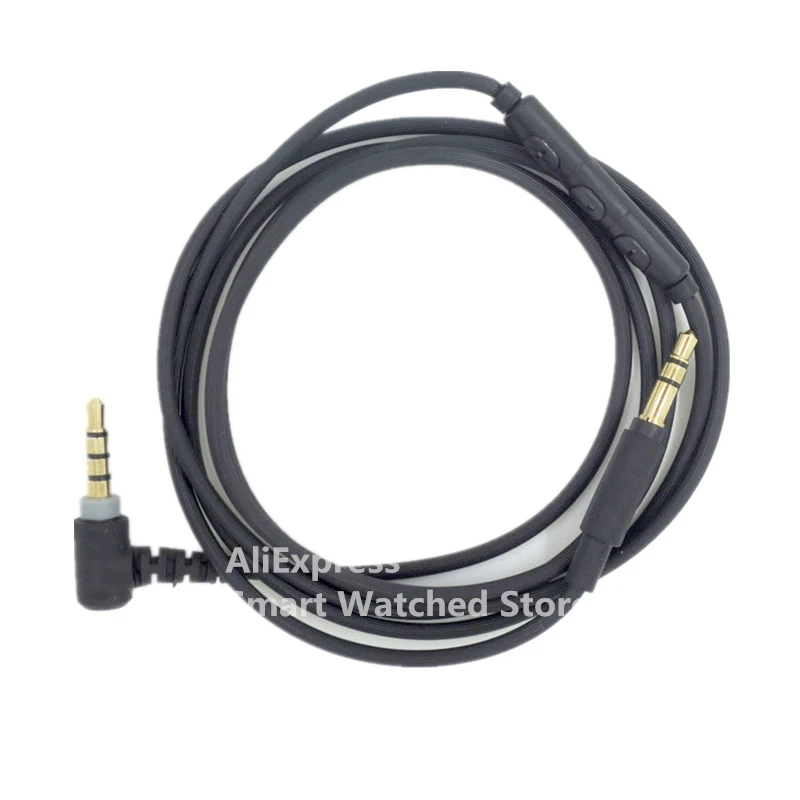 3.5mm male to male Replacement Cable Volume Control with Microphone for SONY MDR-10R MDR-1A XB950 Z1000 AUX Headphones Audio Cab