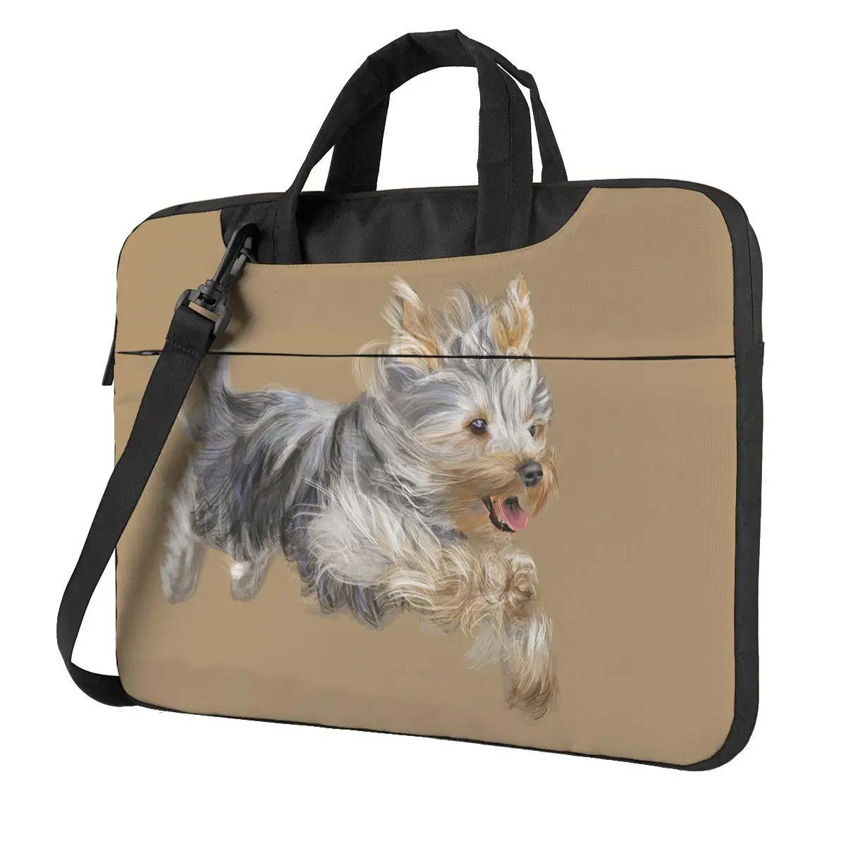 

Yorkshire Terrier Dog Laptop Bag Case Protective Vintage Computer Bag Bicycle Crossbody Laptop Pouch