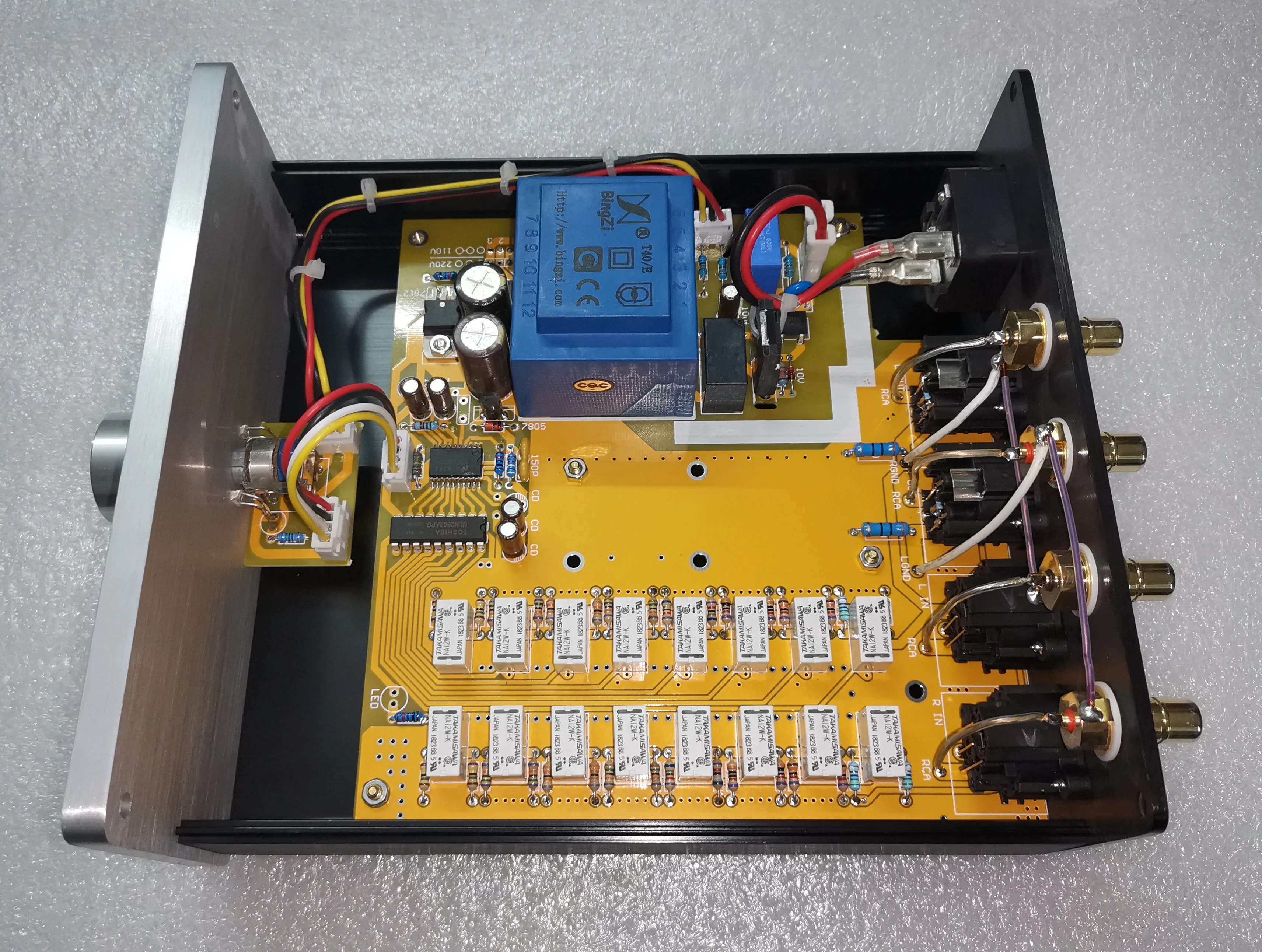 Imagem -02 - Controlador de Volume de Relé de Alta Precisão Potenciômetro de Equilíbrio Fase Dianteira Equilibrada Fase Frontal Passiva