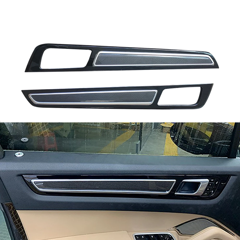 5pcs Carbon Car Interior Trim Protective Panel Decoration Carbon Fiber Complete Replacement Style For Porsche Cayenne 2018 LHD