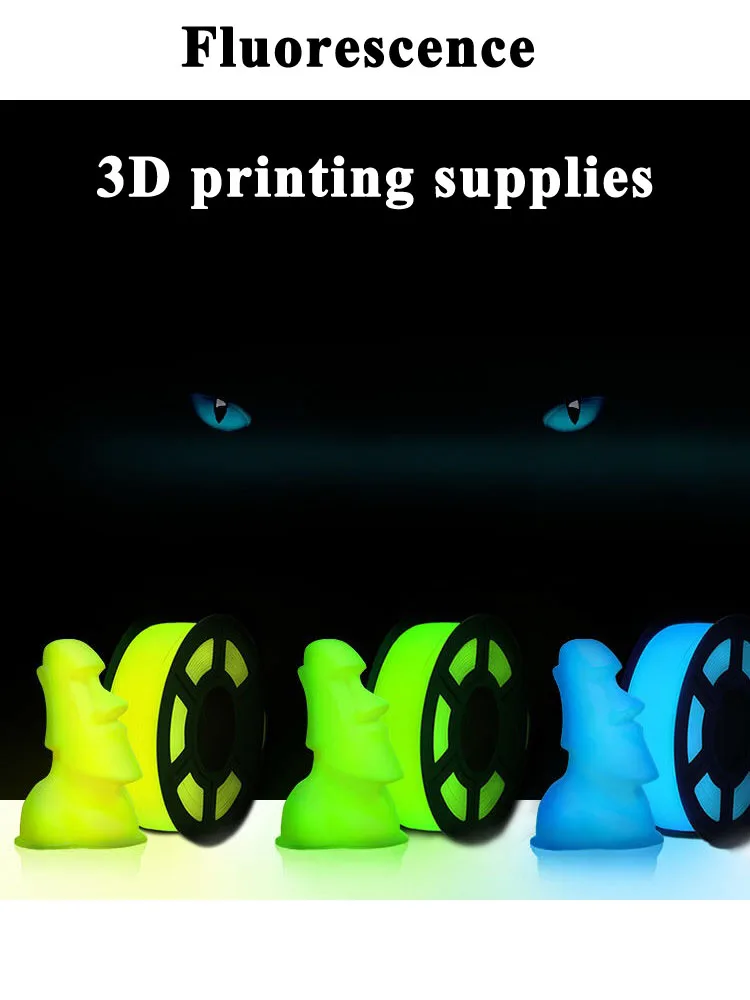 3DLuminous Printer Filament PLA 1.75mm*30m 3D Fluorescence Printers  Multiple Color
