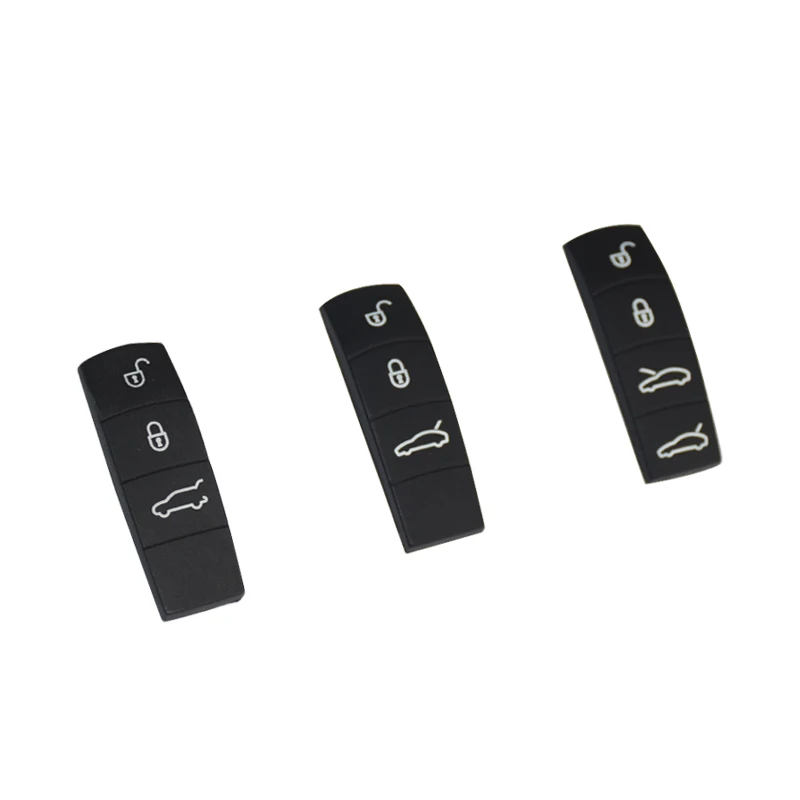 3/4 del Silicone di Chiave Dell\'automobile Pulsante di Ricambio Pad Per Porsche Cayenne Macan 911 Cayman Panamera 2011-2016 Accessori Auto