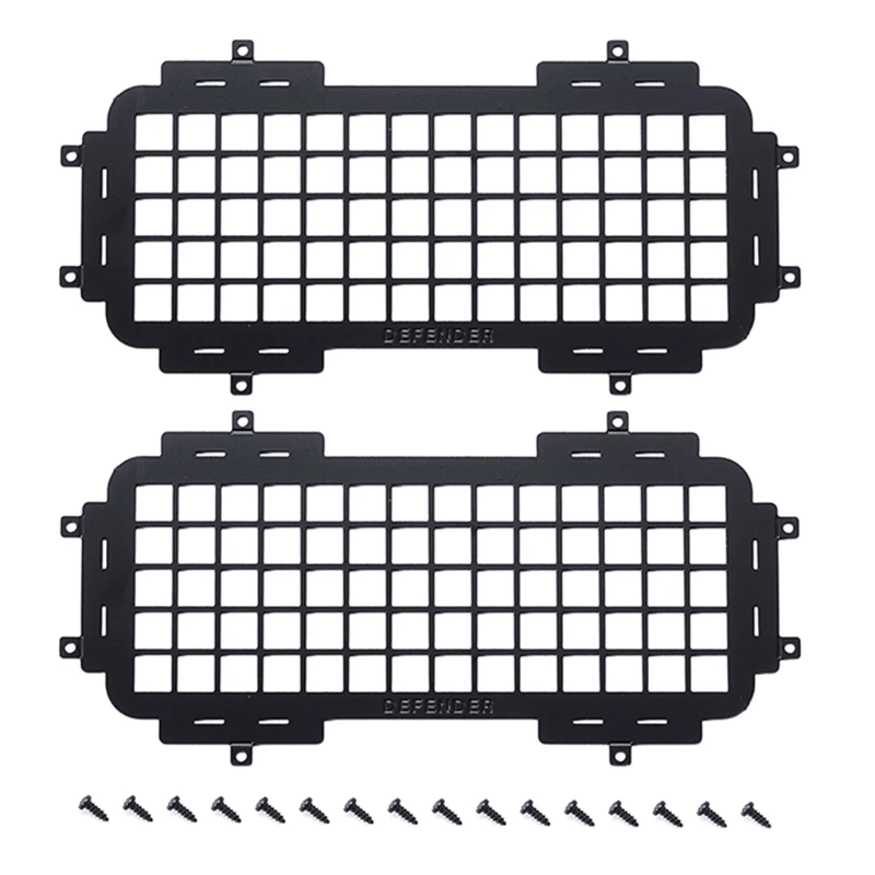 C5AA Metal Side Window Net Decorative Parts for MND90 D91 MN99 MN99S RC Crawler Off-Road Climbing Car Upgrade Accessories