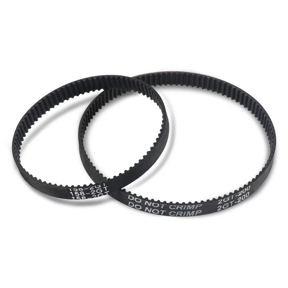 GT2 Closed Loop Timing Belt Rubber 2GT Belt 6mm 3D Printers Parts 110 112 122 158 200 280 300 400 610 852 mm Synchronous Belts