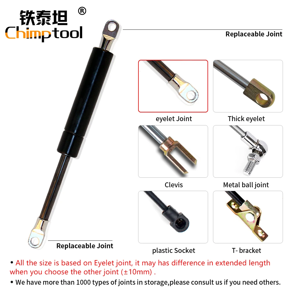 1 Pc Gas Spring Universal Shock Absorber Hydraulic Lift Support Strut Bar For RV Bed Car Machine Furniture Can Customize Gasveer