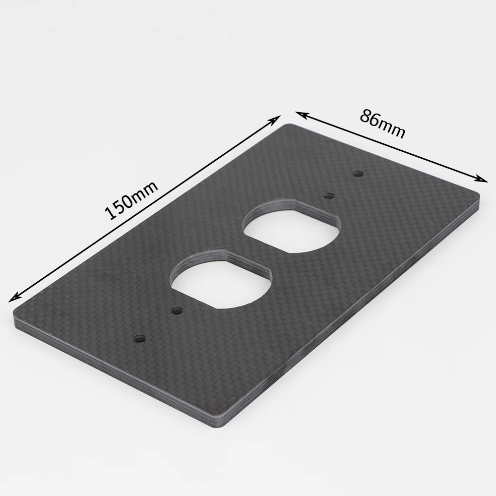 1 قطعة الولايات المتحدة مزدوجة التيار المتناوب وعاء الطاقة 4k ألياف الكربون Schuko لوحة الطاقة المقبس 16A الولايات المتحدة القياسية الجدار المخرج