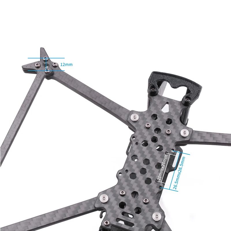 GEPRC Crocodile5 Baby 5inch Mini Long Range Drone Replacement GEP-CB5 227mm 5inch Carbon Fiber Frame Kits 4mm Arm