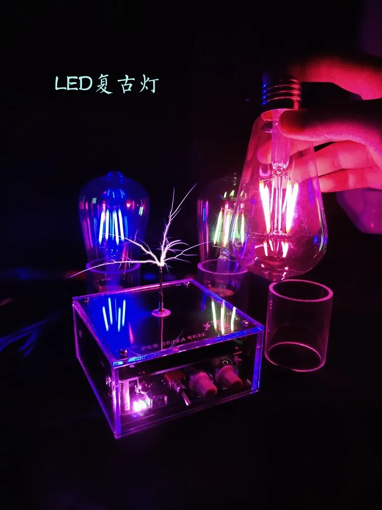 Bobine de musique Tesla SSTC, outil de Science et d'éducation de la foudre artificielle, bricolage d'expérimentation, cadeaux d'anniversaire créatifs