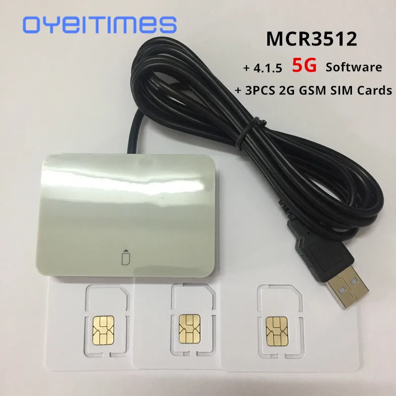 Oyeitimes 2G Gsm Sim-kaart Lege Sim-kaart Programmeerbare Gsm Sim-kaart + 2 In1 Multifunctionele Smart Kaartlezer + 5G Sim-kaart Software