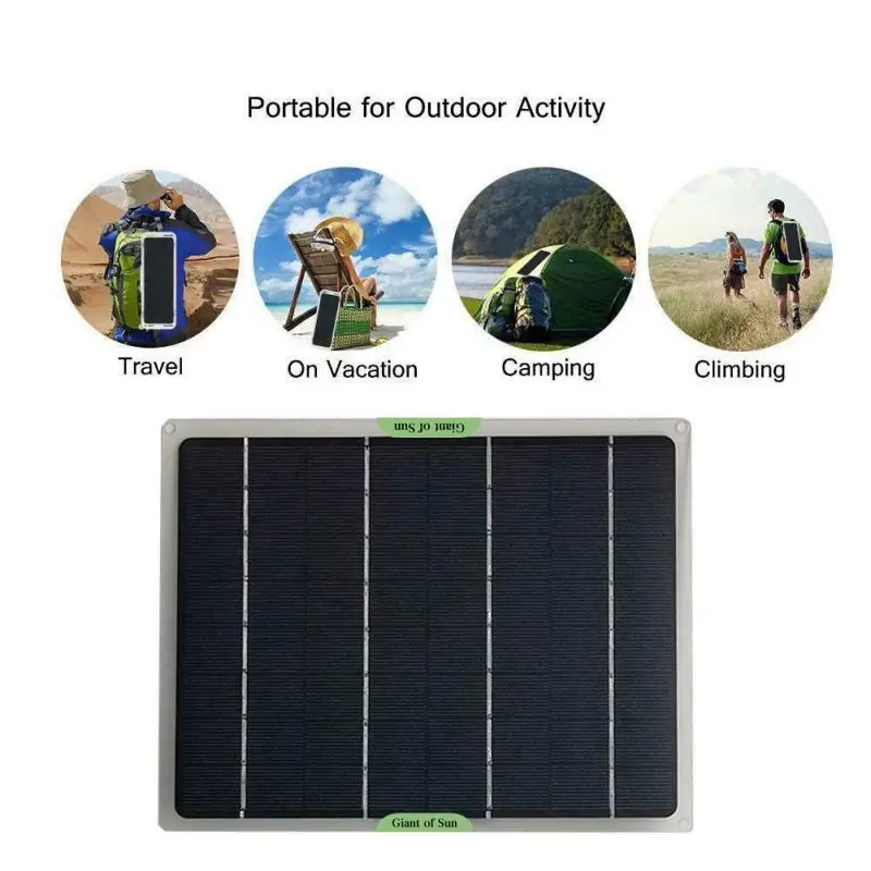 Imagem -04 - Painel de Energia Solar dc Usb Carregamento Sistema de Iluminação Telefone Carga Led Luz Kit Ventilador Ajustável Início Outdoor Camping Lâmpada