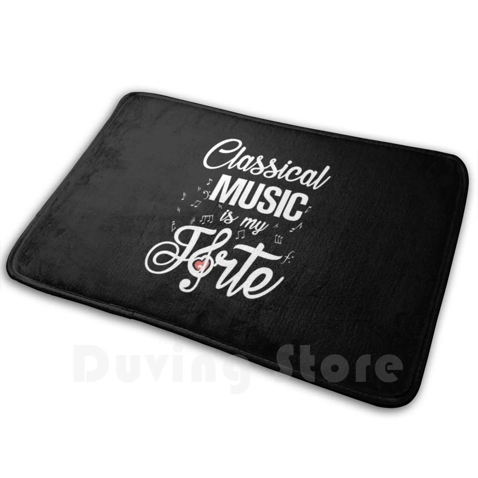 Classical Music Is My Forte Carpet Mat Rug Cushion Soft Non-Slip Classical Music Bach Mozart Schubert Beethoven Brahms