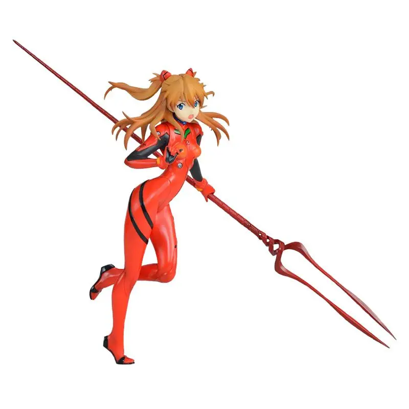 Iginal EVA Asuka Spear of Longinus Anime Evangelion Figure Cartoon Garage Kit Movable Doll Animation Ornament Model For Kids