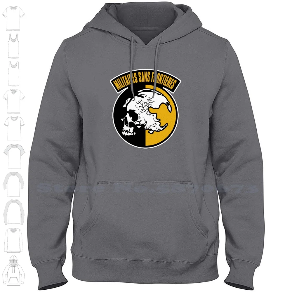 Militaires Sans Frontieres 100% Cotton Hoodie T-Shirt Metal Gear Solid Kojima Productions Hideo Kojima Mgsv Outer Heaven Outer