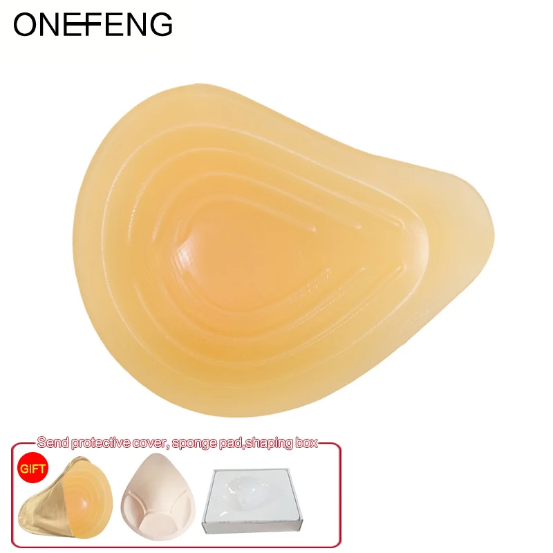 

ONEFENG VS 140g-420g/piece Mastectomy Breast Compensate Silicone Breast Prosthesis False Silicone Breast Form