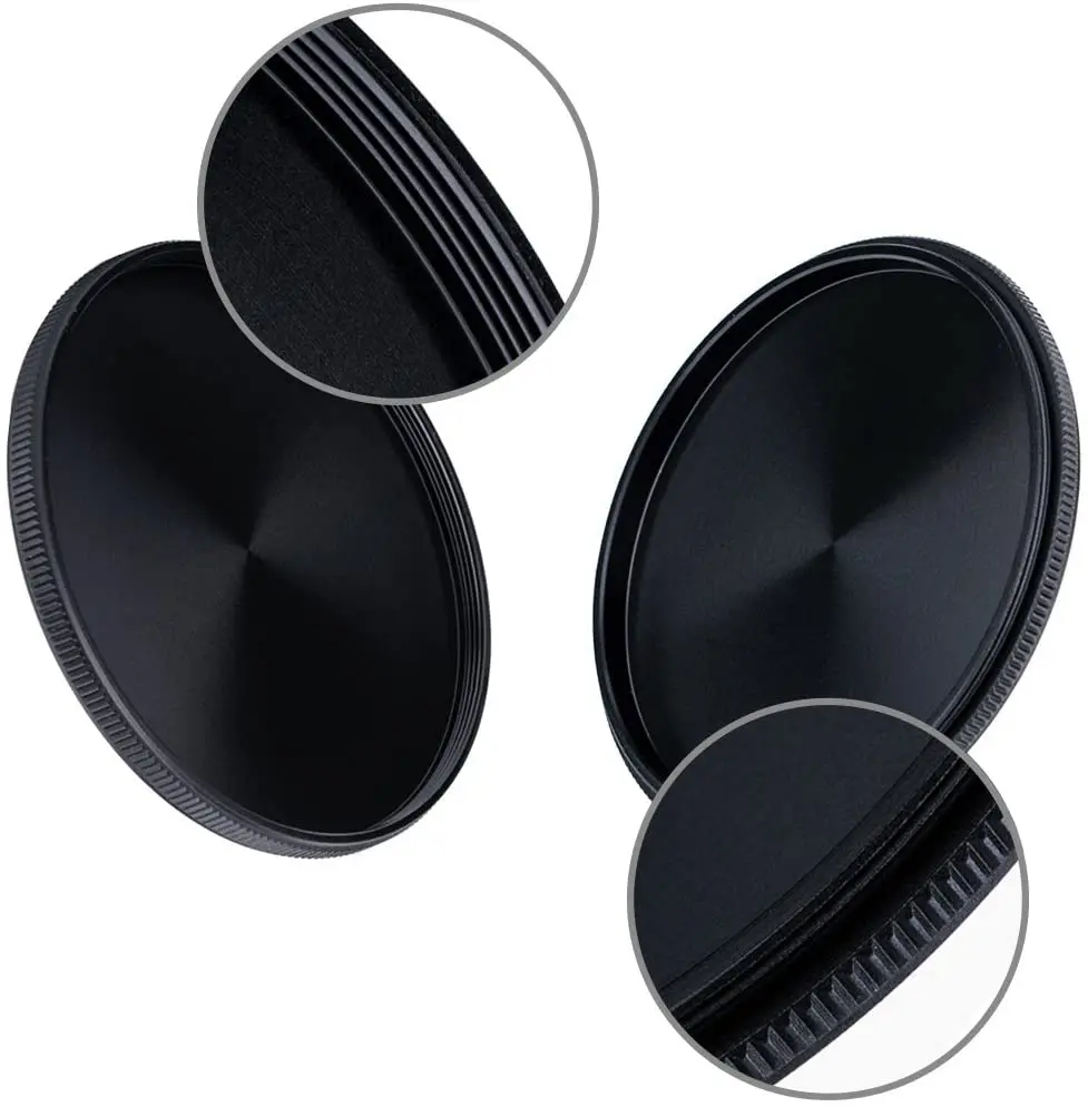 Metal UV CPL ND Lens Filter Case Storage Box 37mm 40.5mm 43mm 46mm 49mm 52mm 55mm 58mm 62mm 67mm 72mm 77mm 82mm Cap Protector