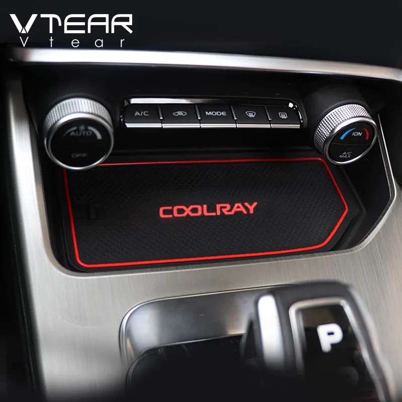 Vtear For Geely Coolray SX11 BelGee X50 door groove anti-slip pad Car cup mat interior slot styling cushion accessories parts