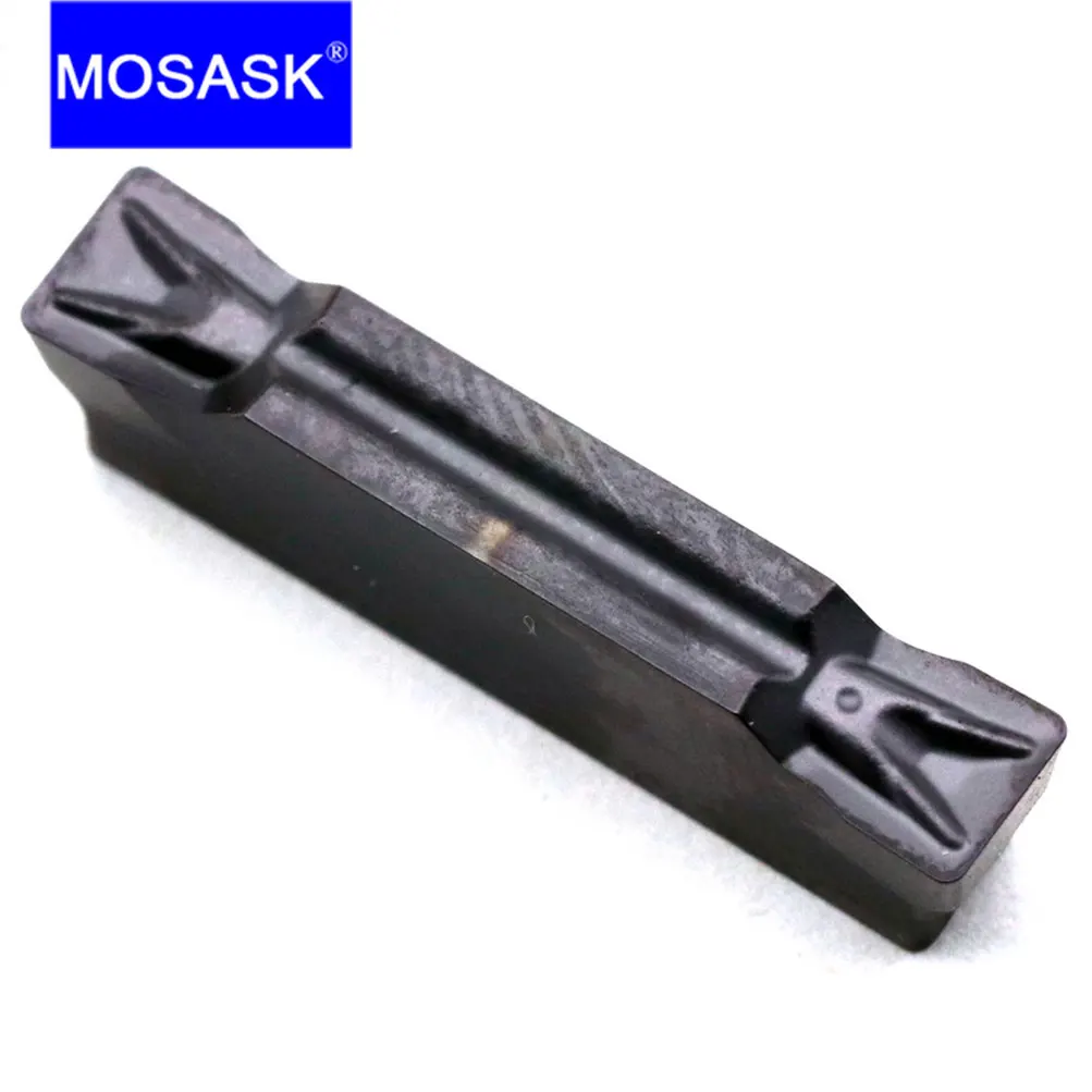 MOSASK 10pcs MGMN200-T ZP30 CNC Lathe Turning Tool Stainless Steel Grooving Cut-Off Processing Tungsten Carbide Inserts