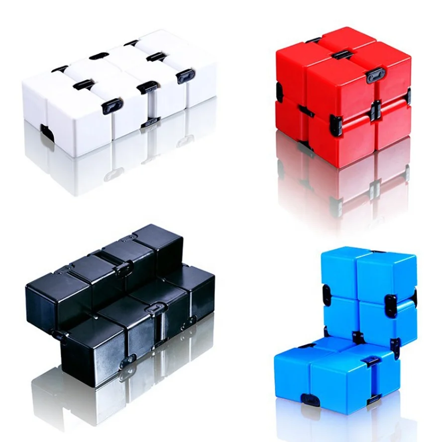 High Texture Infinity Cube Anti Stress Magic Cubes Aluminum Professional Competition Speed Puzzle Adult Decompression Toys