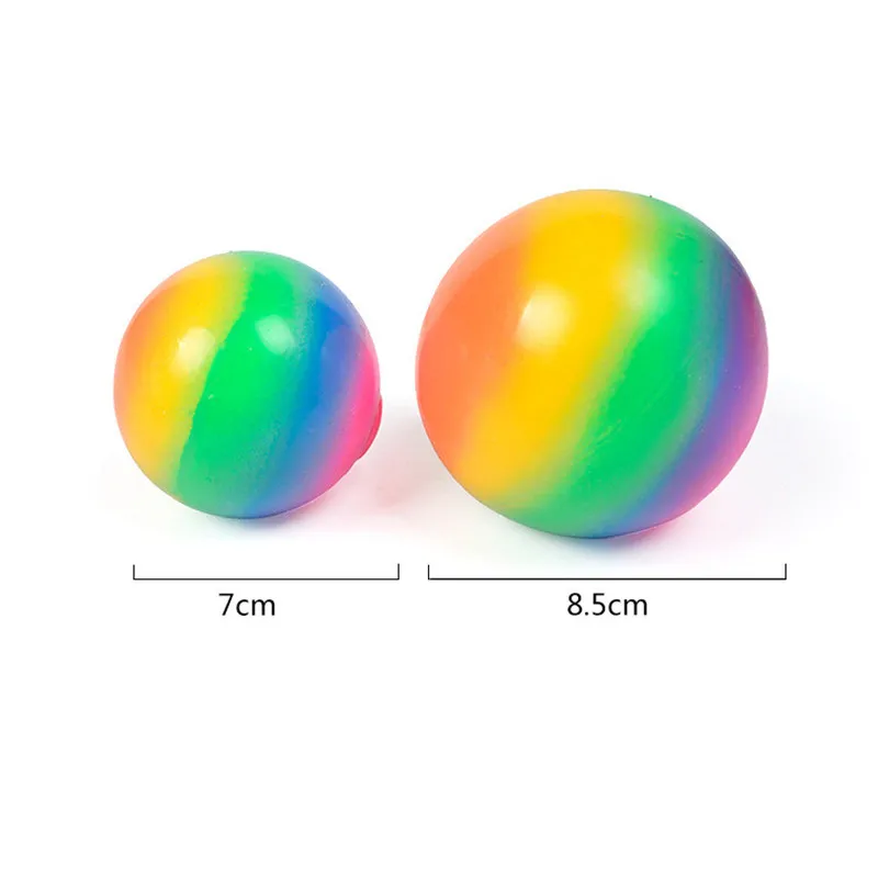 Vent-Ball uva allevia le palle mano Fidget Toy TPR Rainbow Balls giocattoli di decompressione bambini bambini adulto plastica palla elastica regalo