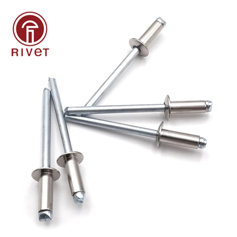 

M3M3.2mm Stainless Steel-Steel Round Head Open End Blind Rivet Pop Rivets Remaches For Furniture Car Aircraft Fastener 20/50/100
