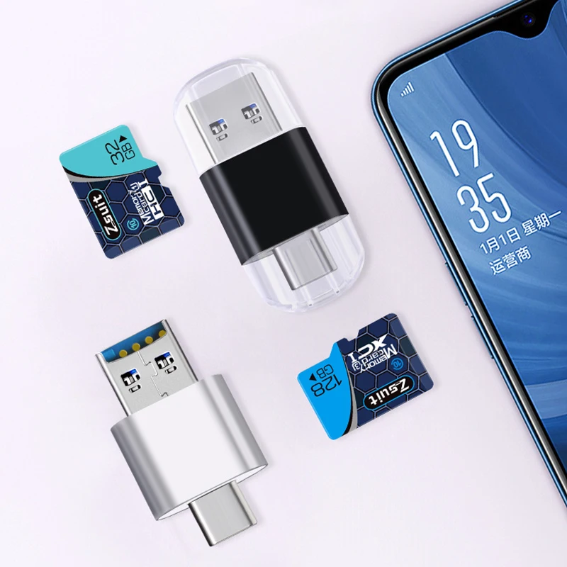 USB 2.0 typ C czytnik kart SD TF czytnik kart MicroSD typ C OTG Adapter dla Huawei Xiaomi Android telefon PC