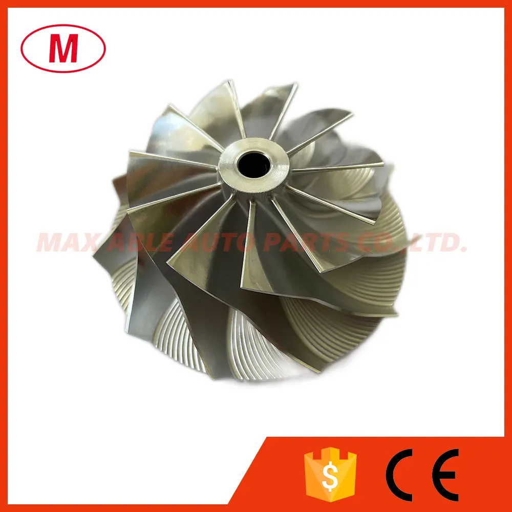 GTA15-25 42.00/56.02mm 11+0 blades Turbo Billet compressor wheel/Aluminum 2618/Milling wheel for Turbocharger Cartridge/CHRA