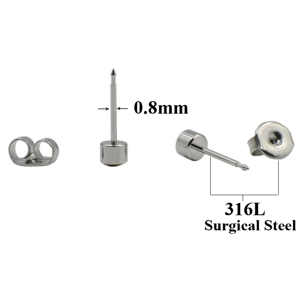 1PC Sterlised Disposable Ear Piercing Unit 316L Surgical Steel Cartilage Tragus Helix Piercing Gun NO PAIN Piercer Tool Machine