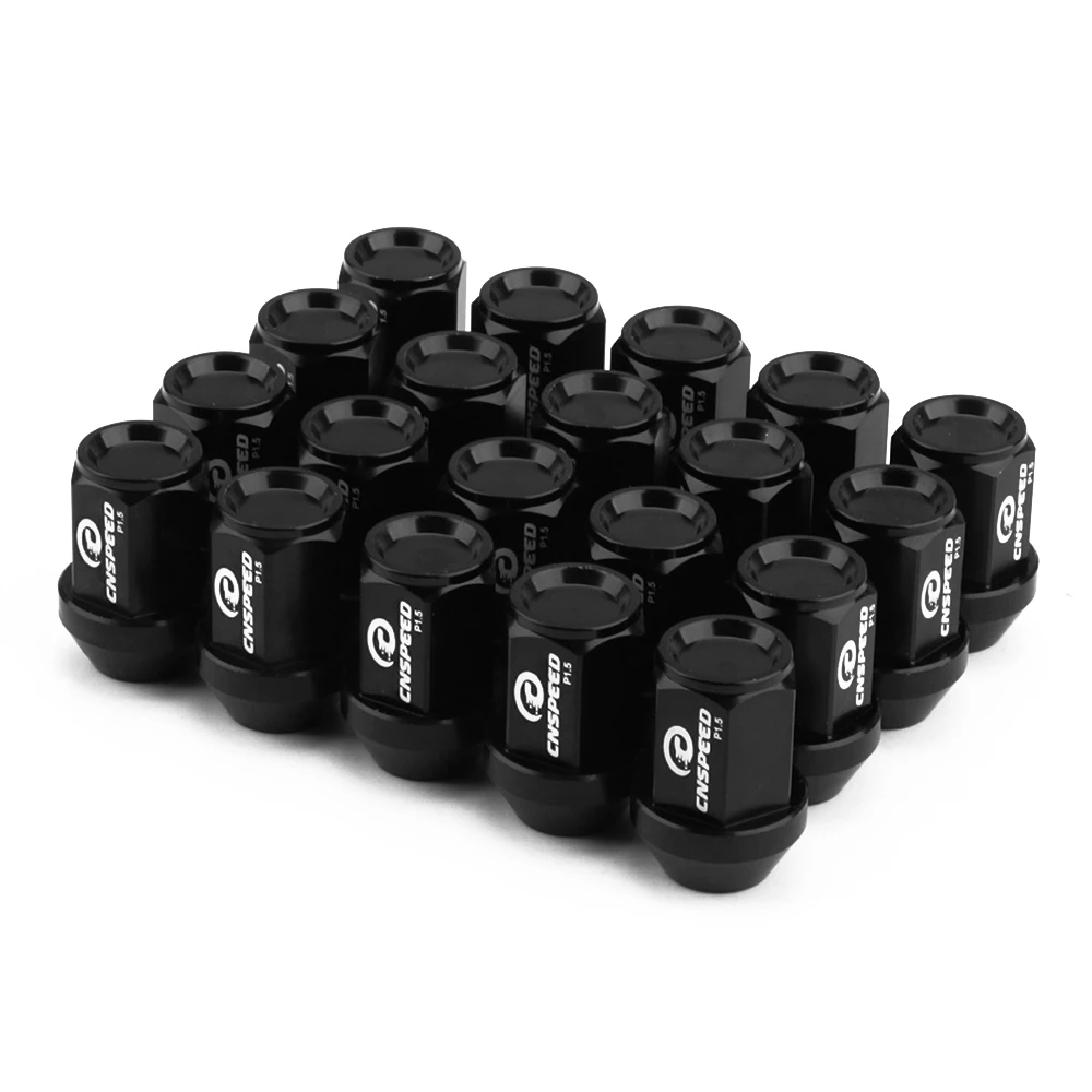 Car Modification 20pcs 7075-t6 Aluminum HEX 19mm Wheel Lug Nuts 35mm Racing Lug Nut m12x1.5 Racing Forged  Style Yc101089