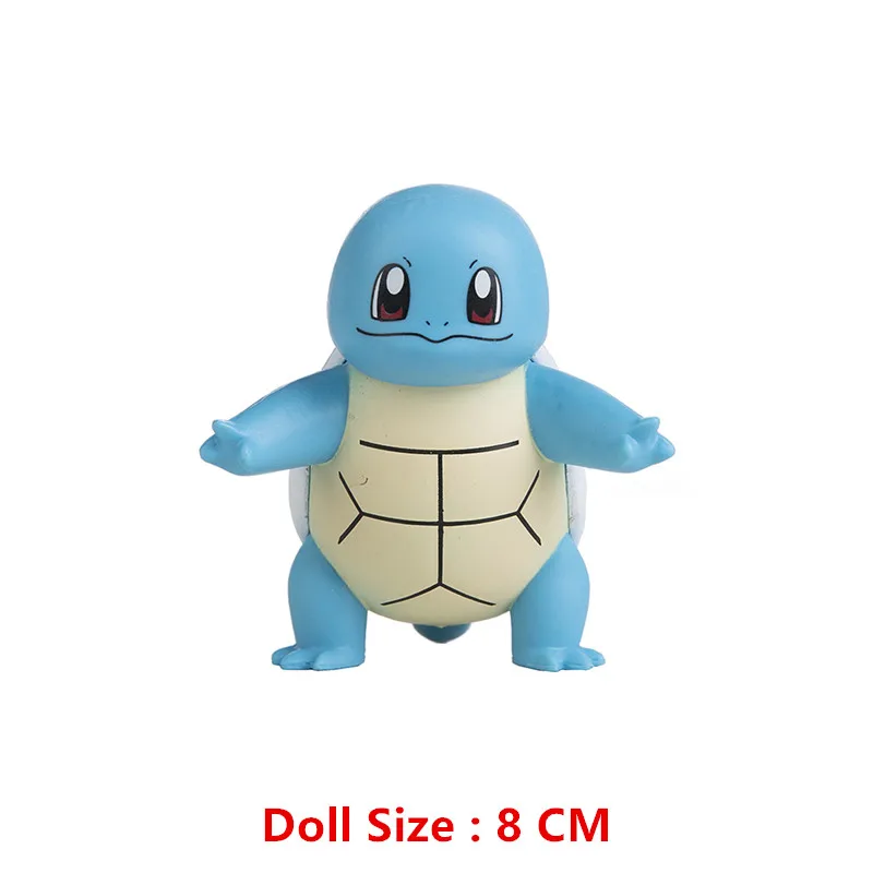 Pokemon-Figuren 3-9 cm Cartoon-Film-Anime-Figur Glurak Pikachu Mewtu Taschenmonster Actionfiguren Modell Geschenke