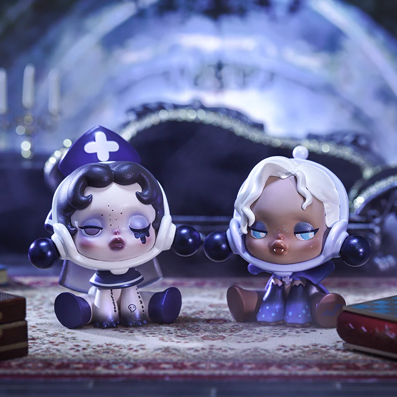 POP MART Skullpanda Ancient Castle Series Mystery Box 1 pz/12 pz da collezione Cute Blind Box Kawaii Toy Figures