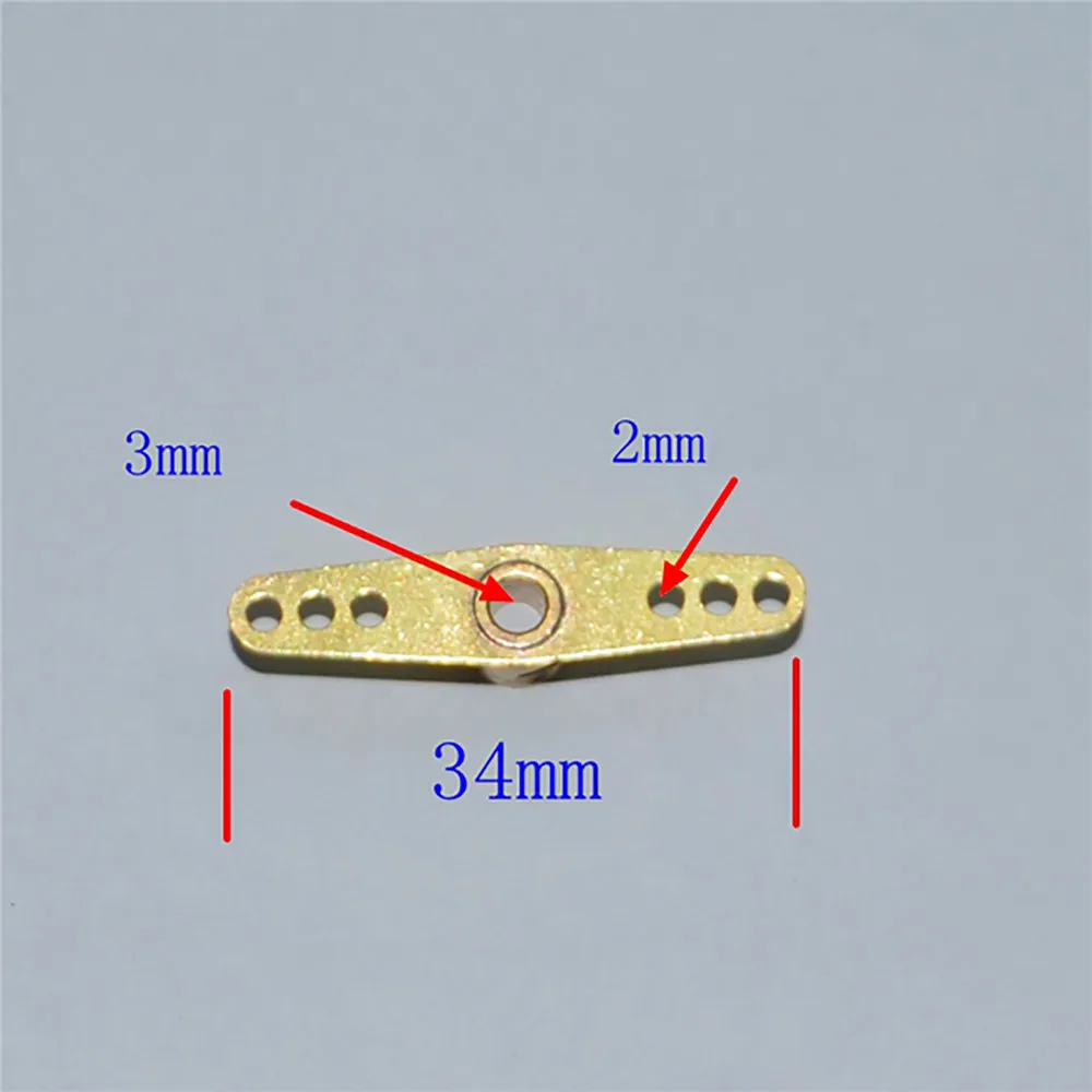 1PCS Blende 3MM Ruder Rocker Arm für Simulation RC Schiff Boot Modell Metall Lenkung Kipphebel Upgrade Kit