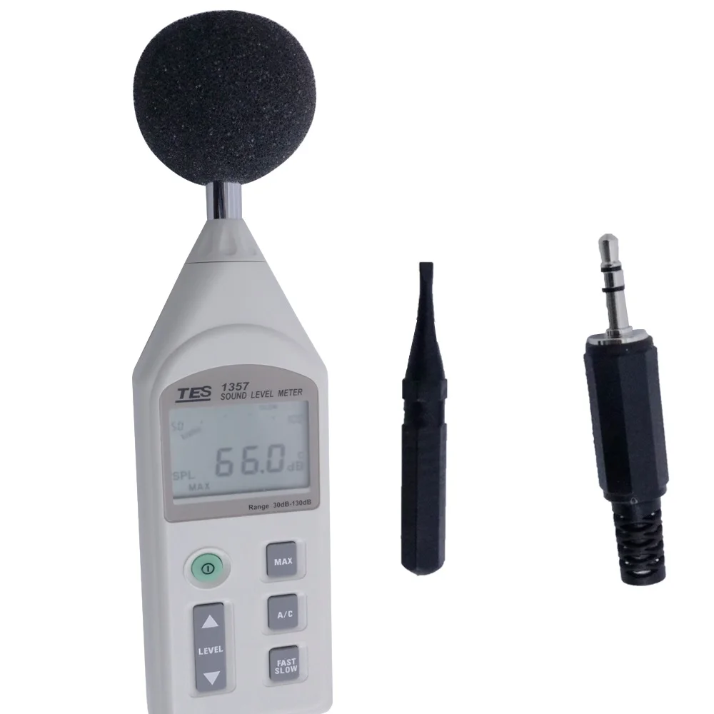 TES-1357 Precision Sound Level Meter Frequency Range 31.5 Hz to 8KHz,Fast /Slow Dynamic Characteristic , 0.1dB Resolution.