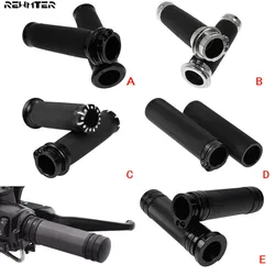 Motorcycle CNC Handlebar Hand Grip 1'' 25mm Handle Bar Grips For Harley Sportster XL 883 1200 Touring Dyna Softail Road King