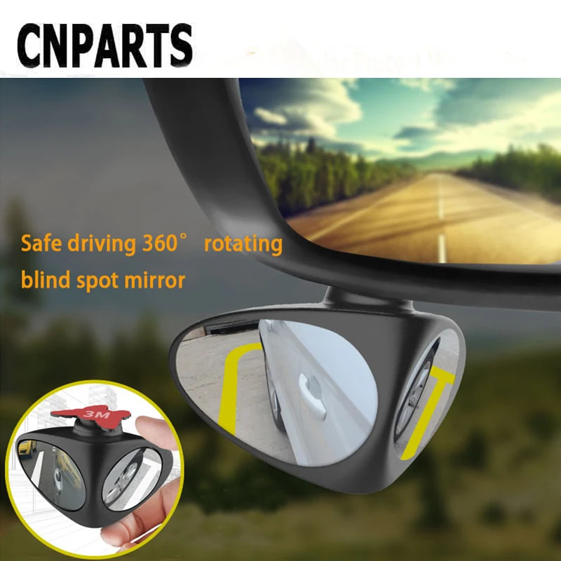 CNPARTS For Skoda Octavia A5 A7 2 Fabia Yeti BMW E60 F30 X5 E53 Inifiniti Car Rearview Blind Spot Mirror 360 Degree Adjustable