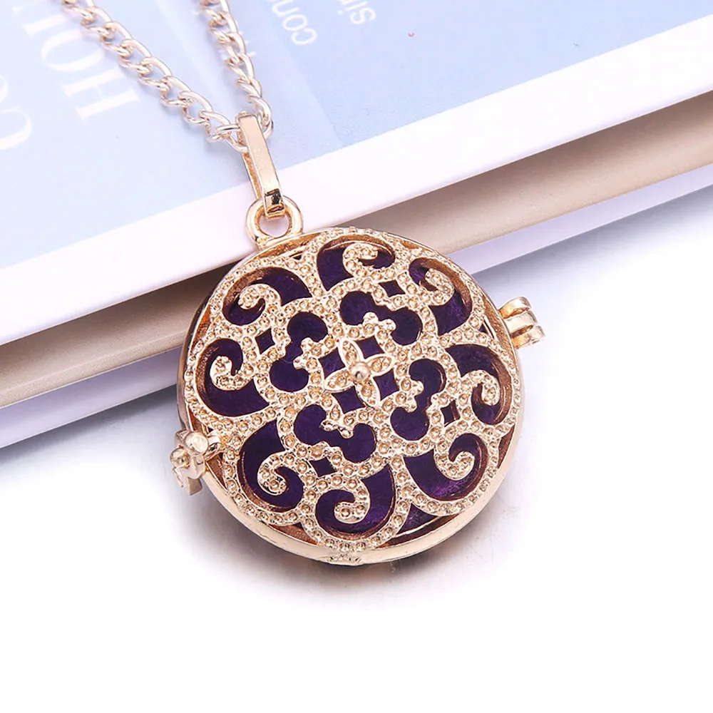 Tree of life Aromatherapy Necklace open Diffuser lockets Pendant Perfume Essential Oil Diffuser Locket Necklace with pad