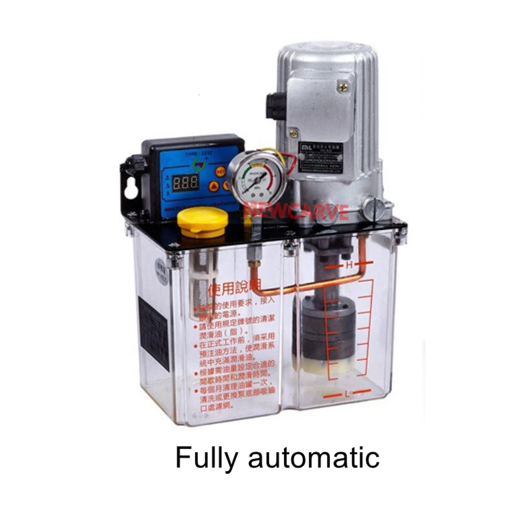 Imagem -02 - Newcarve-cnc Bomba de Lubrificação Totalmente Automática Plc Bomba de Óleo Elétrico Injetor de Graxa de Óleo Fino Máquina de Injeção 220v 380v 3l