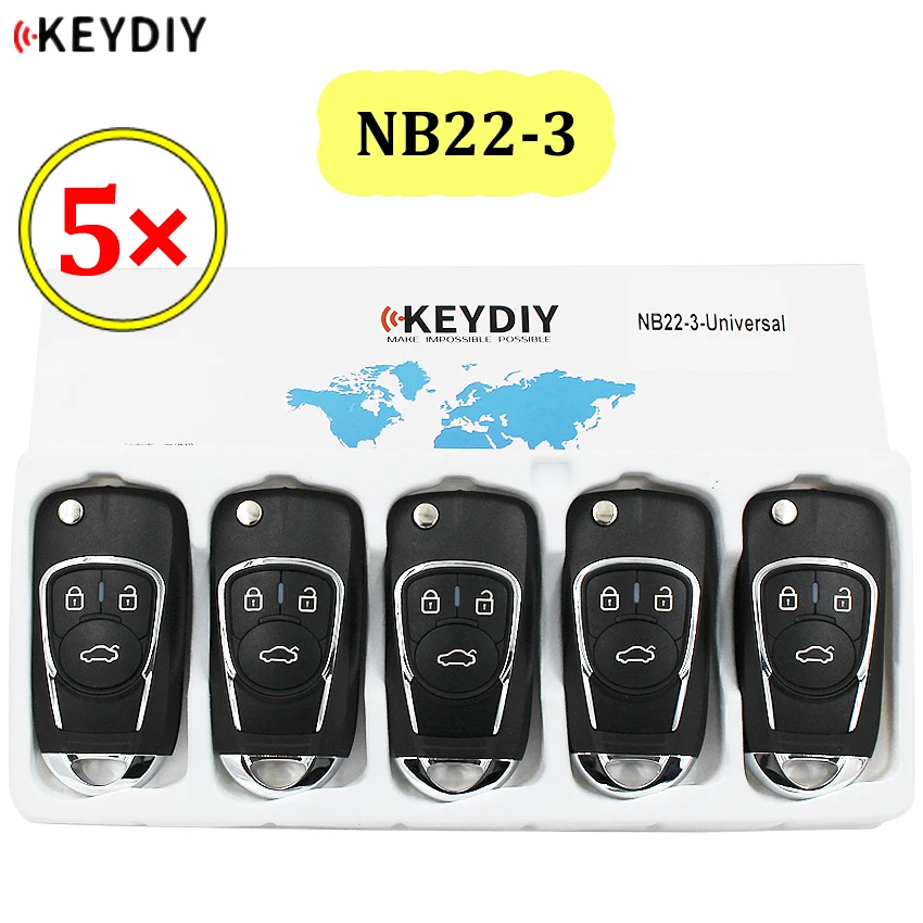 

5pcs/lot KEYDIY 3 Button Multi-functional Remote Control NB22-3 NB22 NB Series for KD900 URG200 KD-X2 all functions in one