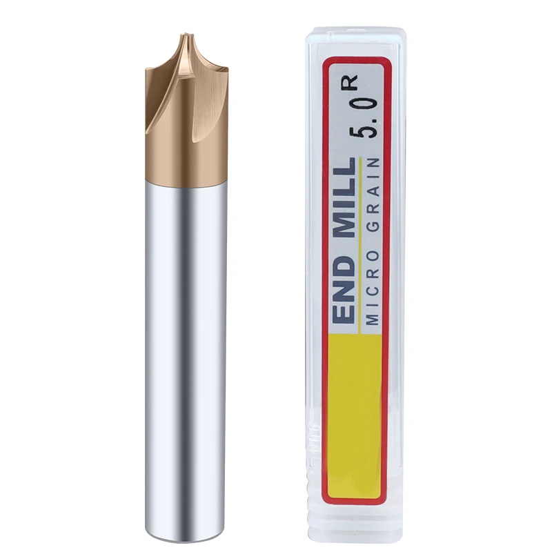 Bên Trong R Phay Cutter Tungsten Carbide Xếp Arc R Góc Nhôm Và Hợp Kim Thép 2F 4F Chamfering Công Cụ Định Tuyến Bit máy