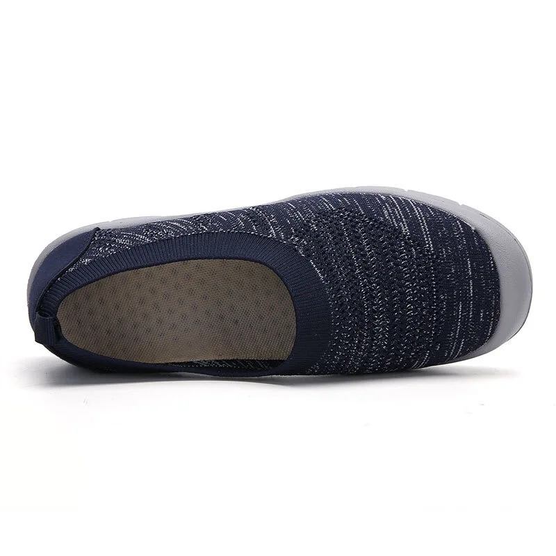 Big size (35-43) Women Sneakers flat shoes women comfort ladies breathable mesh casual sneakers female slip-on vintage shoes