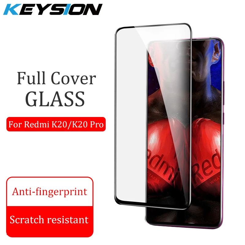 

KEYSION Tempered Glass For Xiaomi Mi 9T 9 SE A3 Screen Protective Glass Film Full Cover for Redmi Note 10 9 Pro Max K20 8 8A 7A