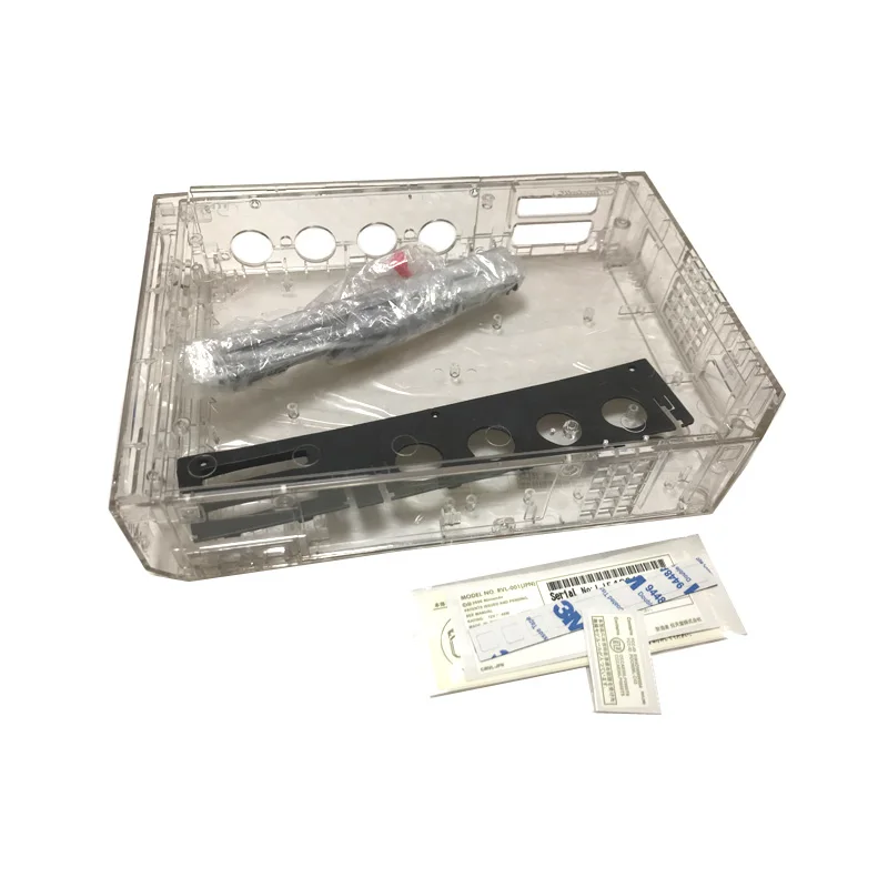 คุณภาพสูง1:1คริสตัลเคสป้องกันทุกส่วนของเครื่องใสเปลือกหอยสำหรับ Nintendo Wii คอนโซลขายปลีกกล่องบรรจุ