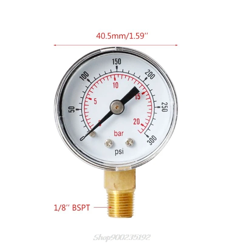 40mm Face Pressure Gauge 1/8\