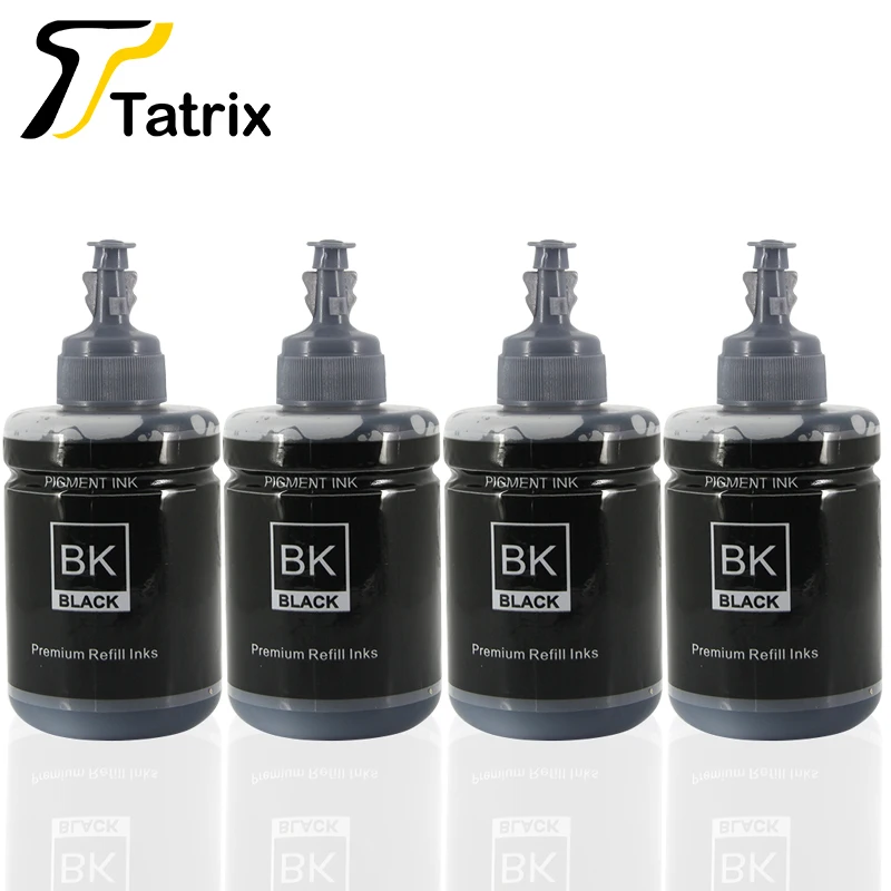 Imagem -05 - Tatrix Recarga Pigmento Tinta 140ml para Epson 774 Tinta Ciss T774120 T7741 para Epson Workforce M100 M201 M205 L606 L655 L1455 Et3600